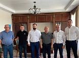 Meeting of the delegation of V.S. Pustovoit All-Russian Research Institute of Oil Crops with the governor of the Osh region in Kyrgyzstan.